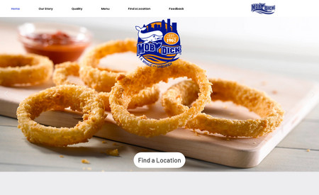 Moby Dick Seafood: Moby Dick is a regional chain of seafood restaurants. This site required a member only portal for each location to order inventory from the distribution warehouse, a customer feedback form, and a location map. 