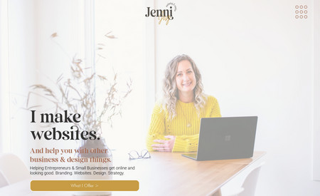 Jenni Joy Co.: Logo design, brand guidelines, copywriting, and website design.