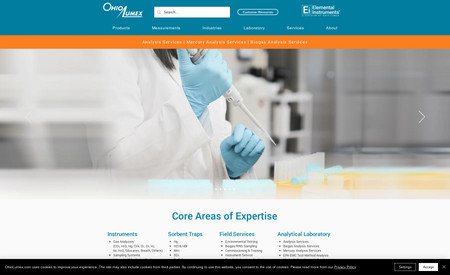 Ohio Lumex: Highly customized website for pollution control products.  This site uses dynamic pages to reduce load times and improve SEO.  It also uses Velo coding to produce additional customization to the dynamic pages.