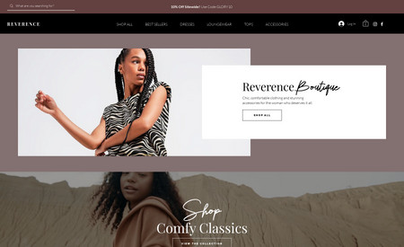 Reverence Boutique: Web Design & Branding