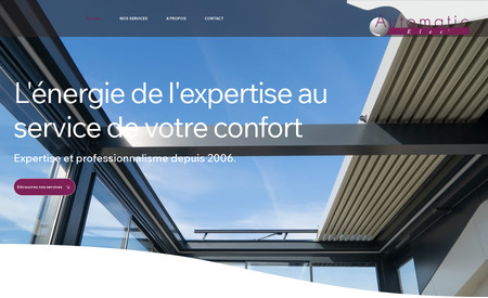 Automatic'elec: WIX STUDIO : Création d'un site web vitrine 100% responsive et optimisation SEO pour la société Automatic'elec