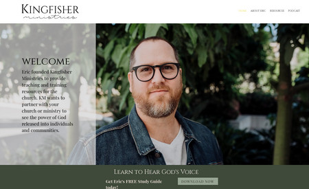 Kingfisher Ministries: Here is an example of a simple site perfect for resume/portfolios or pushing a single product. 

Kingfisher Ministries' website utilizes full-stretch strips which required attention to have images display well at all screen sizes.