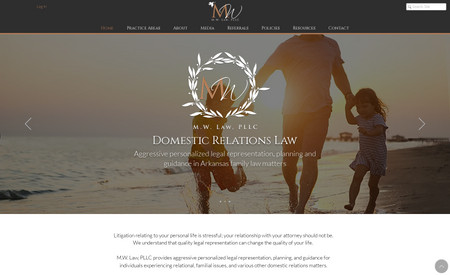 MW Law PLLC - Website Design: Family law firm in Little Rock, AR