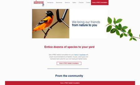 Custom Backyard Birding Solutions: 