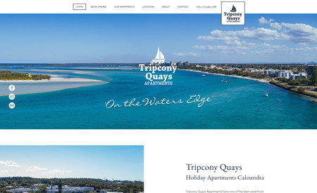 Tripcony Quays, Australia: Design a new website that is image-focused to show the beauty of the location.