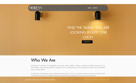 Morena Talent Manage: Plan Clásico, Plán Ascend + Diseño profesional + SEO Avanzado