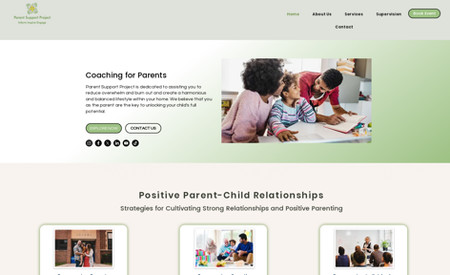 Coaching For Parents: created the website from scratch