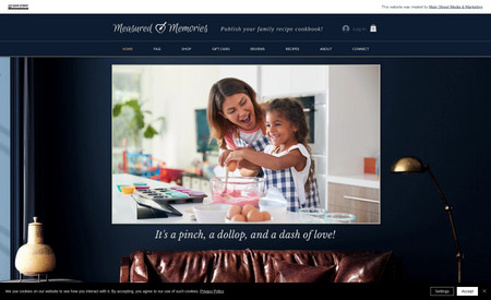 Measured Memories: Your place to make your own family recipe cookbook. A beautiful site that inspires you to create your own personal cookbook.
