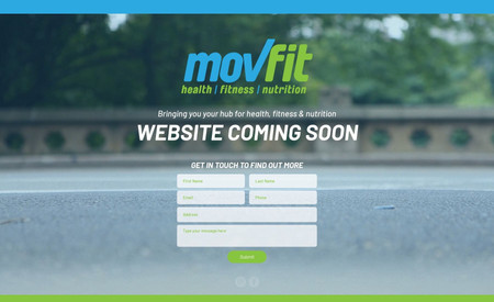 Movfit: Landing page for health, fitness and nutrition advice from MovFit