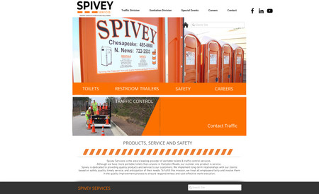 Spivey Rentals: Site  redesign