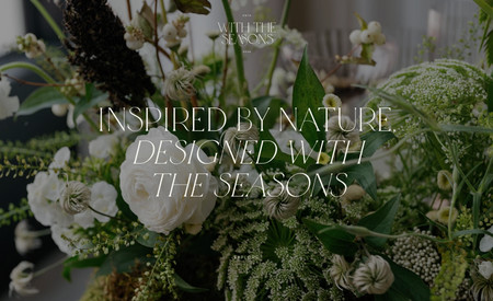 With The Seasons: Wedding Florist Website
