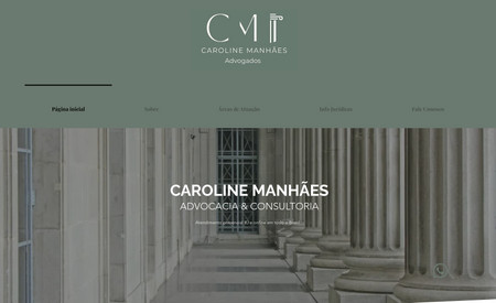 Caroline Manhães Adv: Site de advocacia construído na Wix Editor.