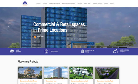 CornerStone India: We have built this site for a reputed real estate firm in Karnataka India from concept to execution 