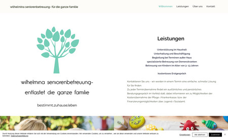 wilhelmina seniorenb: This is a German website for Senior care organization.
Despite having communication gap due to different language, I could still come up with very good design.
The specialty in this project is, the perception of the end user of this site is different than what we see for all other usual commercial website.

For every section I added in the site, I had to think several times about how convenient it is to grasp for the customers of my client. 