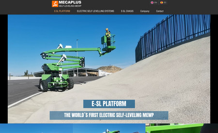 MECAPLUS: Sitio web corporativo de producto de máquina elevadora.