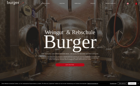 Weingut Burger: WIX Studio 