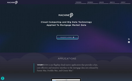 MachineSP: A new website for a fintech company - Cloud Computing and Big Data Technology Applied To Mortgage Market Data- it replaced a static out -dated site with something more modern together with better messaging.
