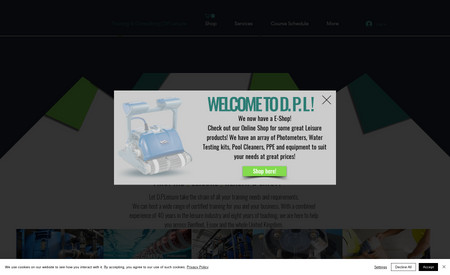 DP Leisure: Leisure industry training and eCommerce shopping
