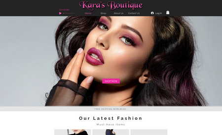 Karas Boutique: Custom Website Design and SEO (Search Engine Optimization)