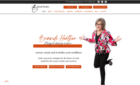 Brandi Heather: Logo, branding and website design 