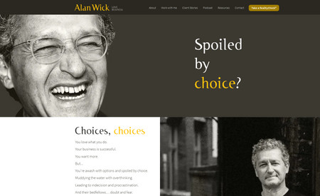 Alan Wick: Website Restructure and Updated Design Refresh