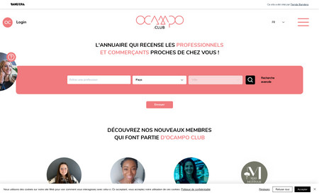 Ocampo: A freelancer marketplace built from cero in french language.