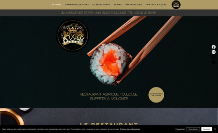 Royal Buffet Toulouse: Création de site web