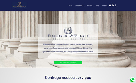 Figueiredo & Wolney : Site para advogados