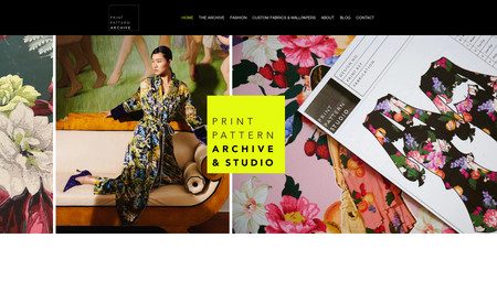 Print Pattern Archive: Full website design. 