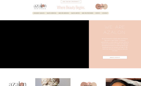Azalon: Full website design. Client has made updates and some changes.