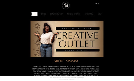 SIMMM: Our website was built by our agency. It is simple, sleek, profesional, and easy to navigate. There are several shortcuts to get to the area you are looking for. Several of our products have different options such as listing answers as well as product options. Our website utilizes several of Wix's amazing features. 
