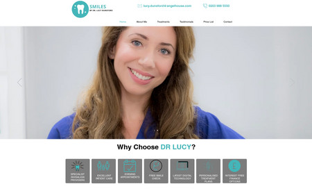 Smiles By Lucy: Dentist Website 