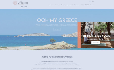 Ooh My Greece: Création de site sur mesure