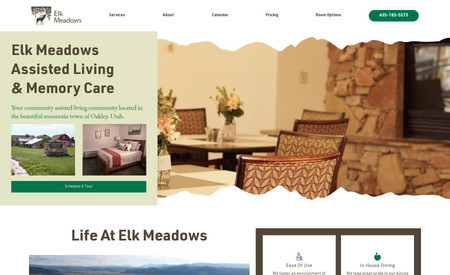 Elk Meadows: Full rebrand, custom site, photos and video.