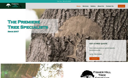 Fisher Hill Tree Company: Fresh site for an Alberta arborist.