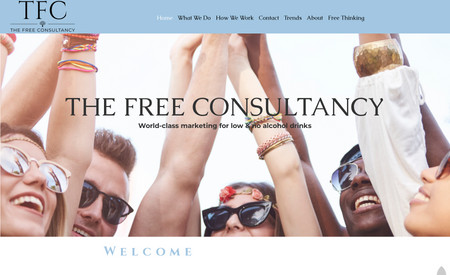 The Free Consultancy: A high end website made with editor X for the free from alcohol Industry