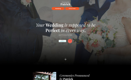 Patrick: Website for photographer