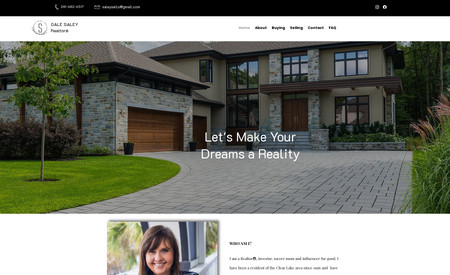 Gale Saley  Realtor: A real estate website that offers different real estate services.