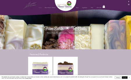 Nana's Natural Soap Collective: We've been working with this client from the beginning creating her logo, designing her website and helping to setup her social media presence. We also designed all her soap packaging in a way that she could then update content and print the labels herself as needed.