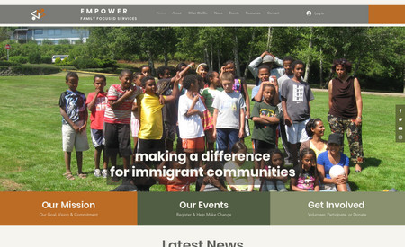 Empower Family Focus: Built a website from scratch for a local non-profit community organization.