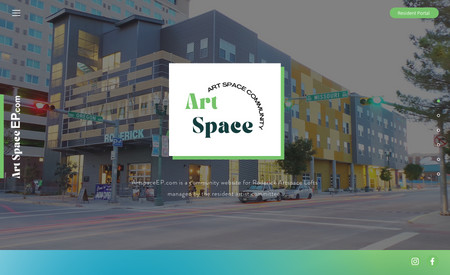 Artspace El Paso: Created website for local art community.