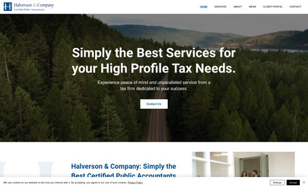 Halverson & Company: Tax firm Website