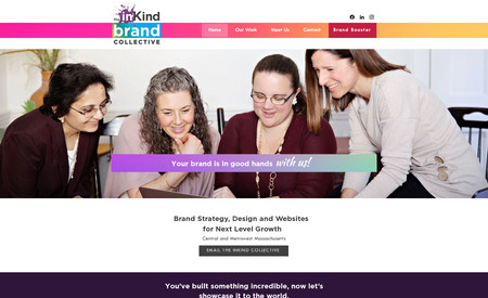 inKindBrandCollectiv: This is a website for a marketing collective that I am part of. 