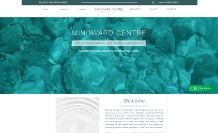 Mindward Clinic: Created website concepts, complete website development, appointment booking system, Blog post transfer from old website