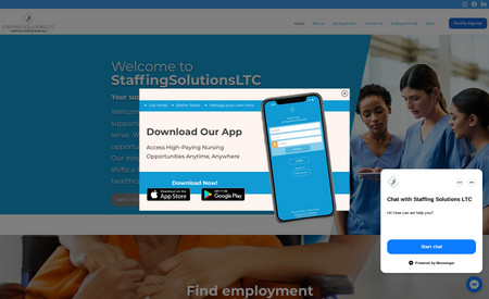 StaffingSolutionsLTC: website redesign
