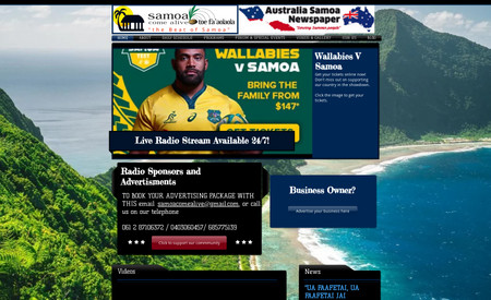 Samoa Come Alive: Radio Station Website