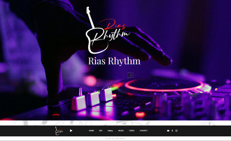 Rias rhythm: Full website development