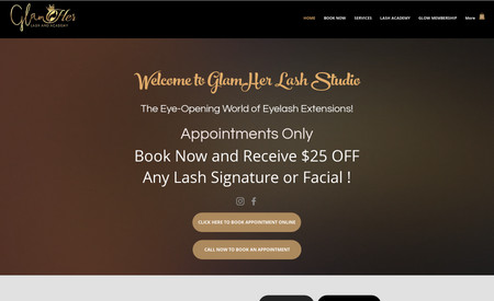 Glam Her Lash: Advanced Website Beauty Shop