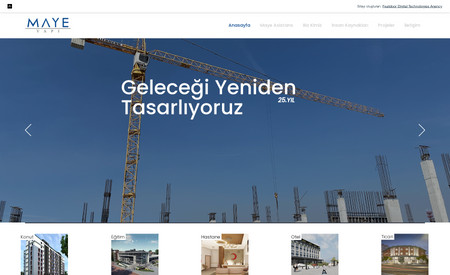 Maye Yapı: Construction Company Website