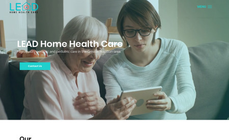 Lead Home Health: Branding and complete site redesign.